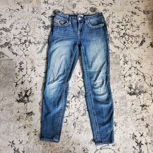 Vigoss Women's Faded Blue Skinny Jeans